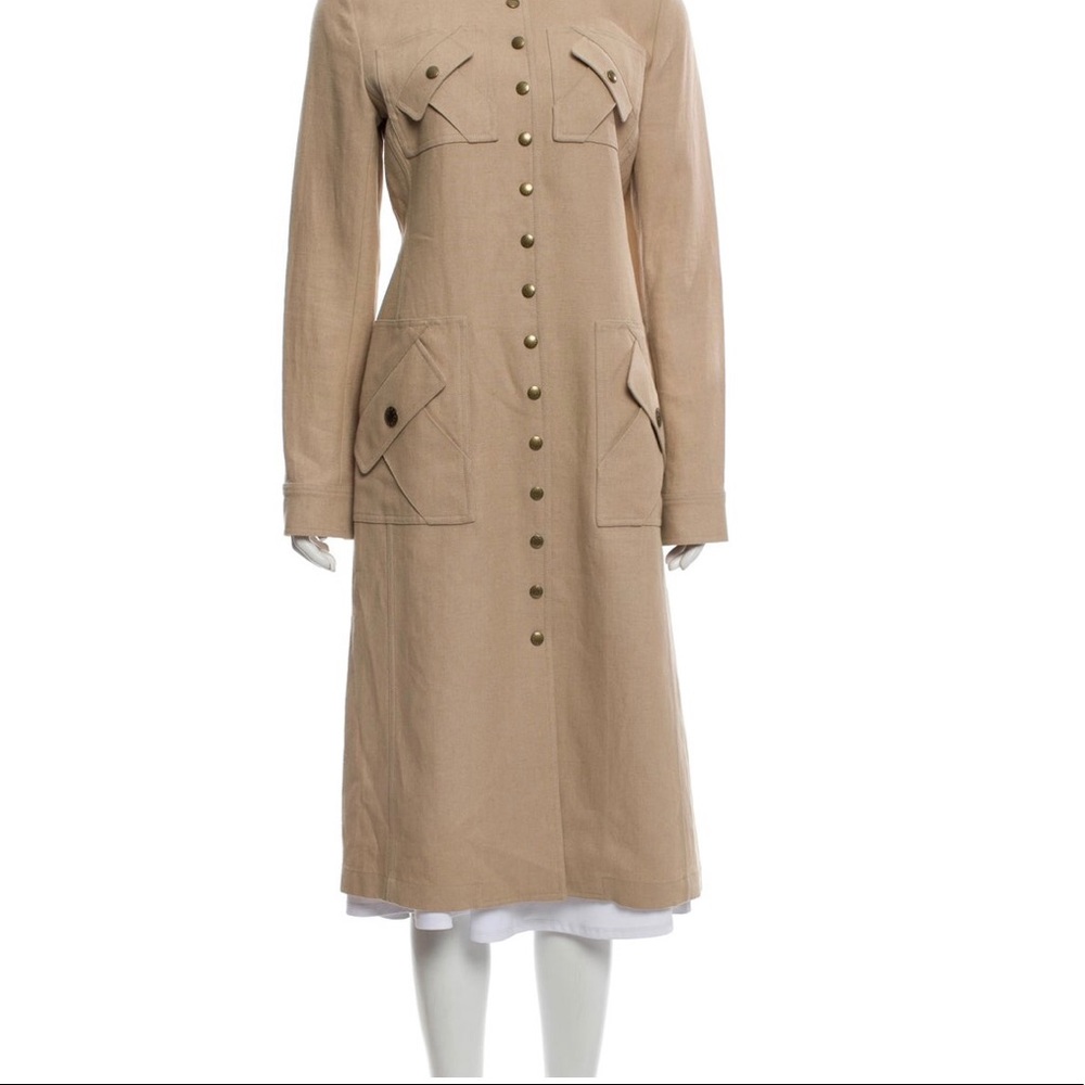 CELINE Long Linen Coat